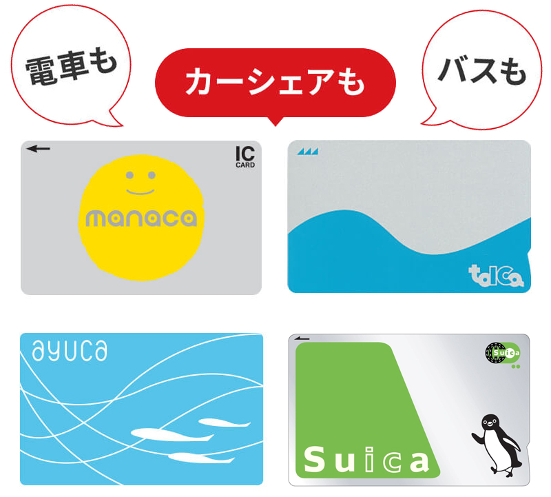 manaca・TOICA・ayuca・Suicaで快適カーシェアリング | 名古屋・愛知